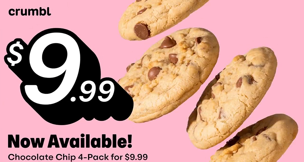 Chocolate Chip 4-Pack for $9.99 (August 25-30, 2025)